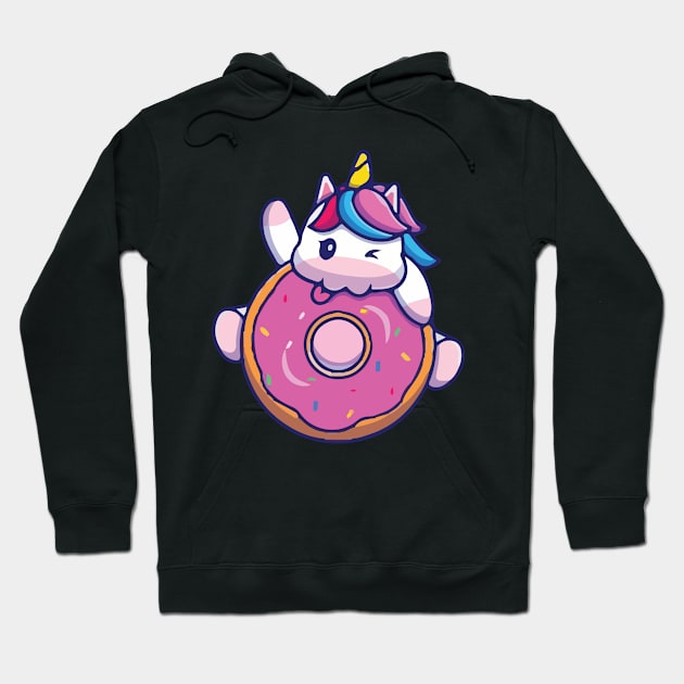 cat unicorn so cute face mask Hoodie by Cats Cute 